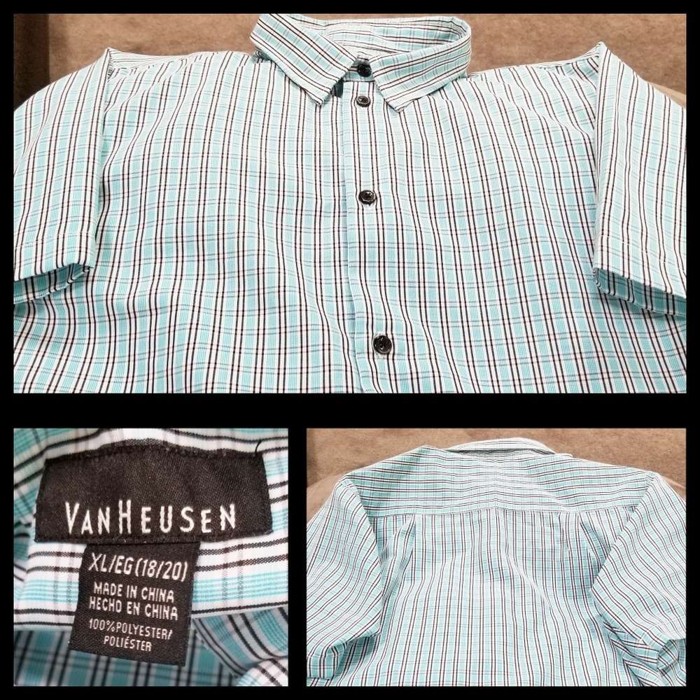 Boy's Van Heusen Shirt Size XL - Picture 3 of 3
